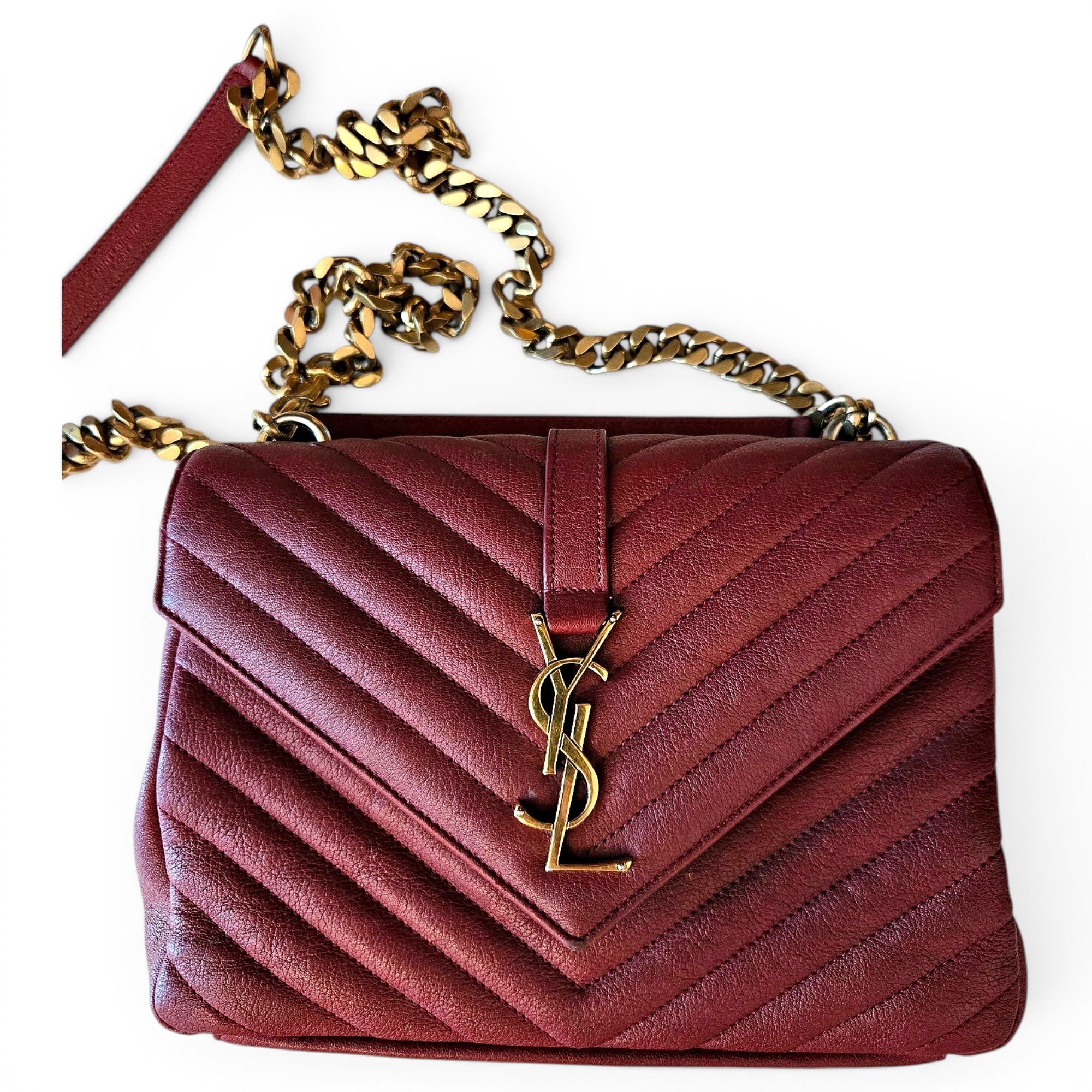 Collége monogramme leather handbag