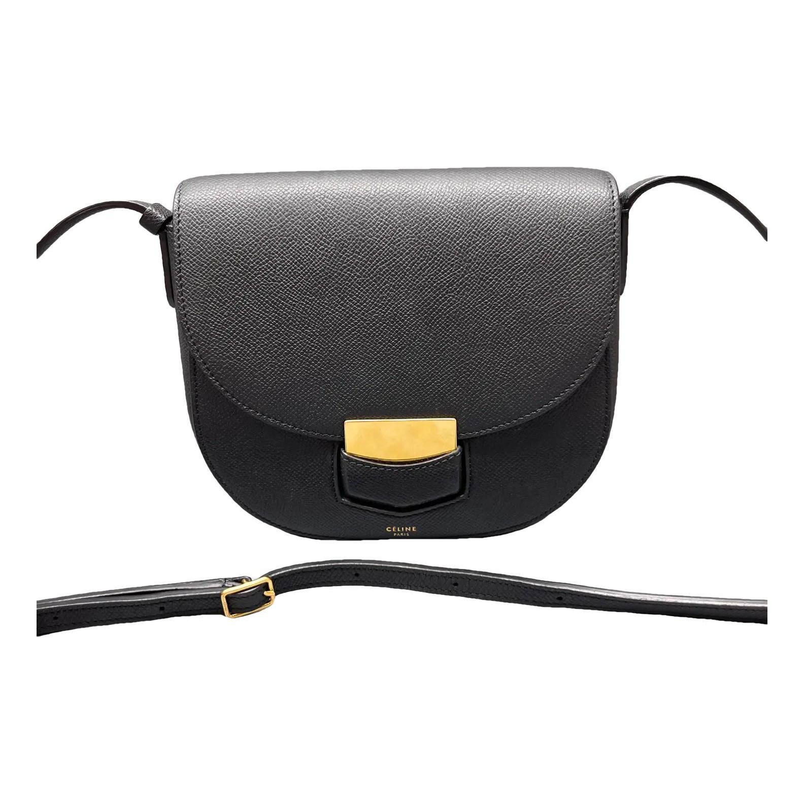 Trotteur leather crossbody bag