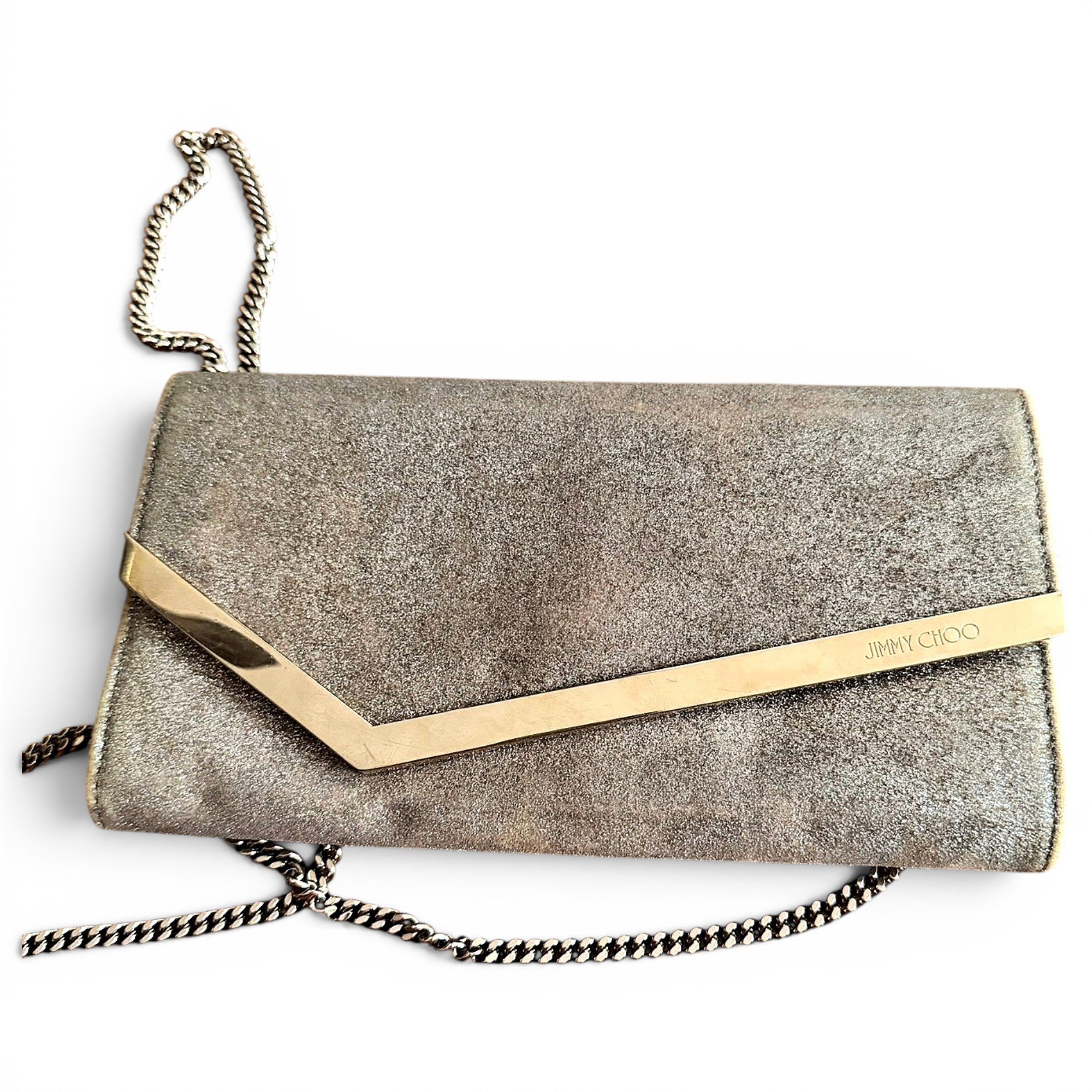 Glitter clutch bag