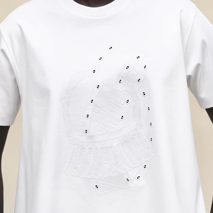 Blanc Embroidered Flared T-shirt