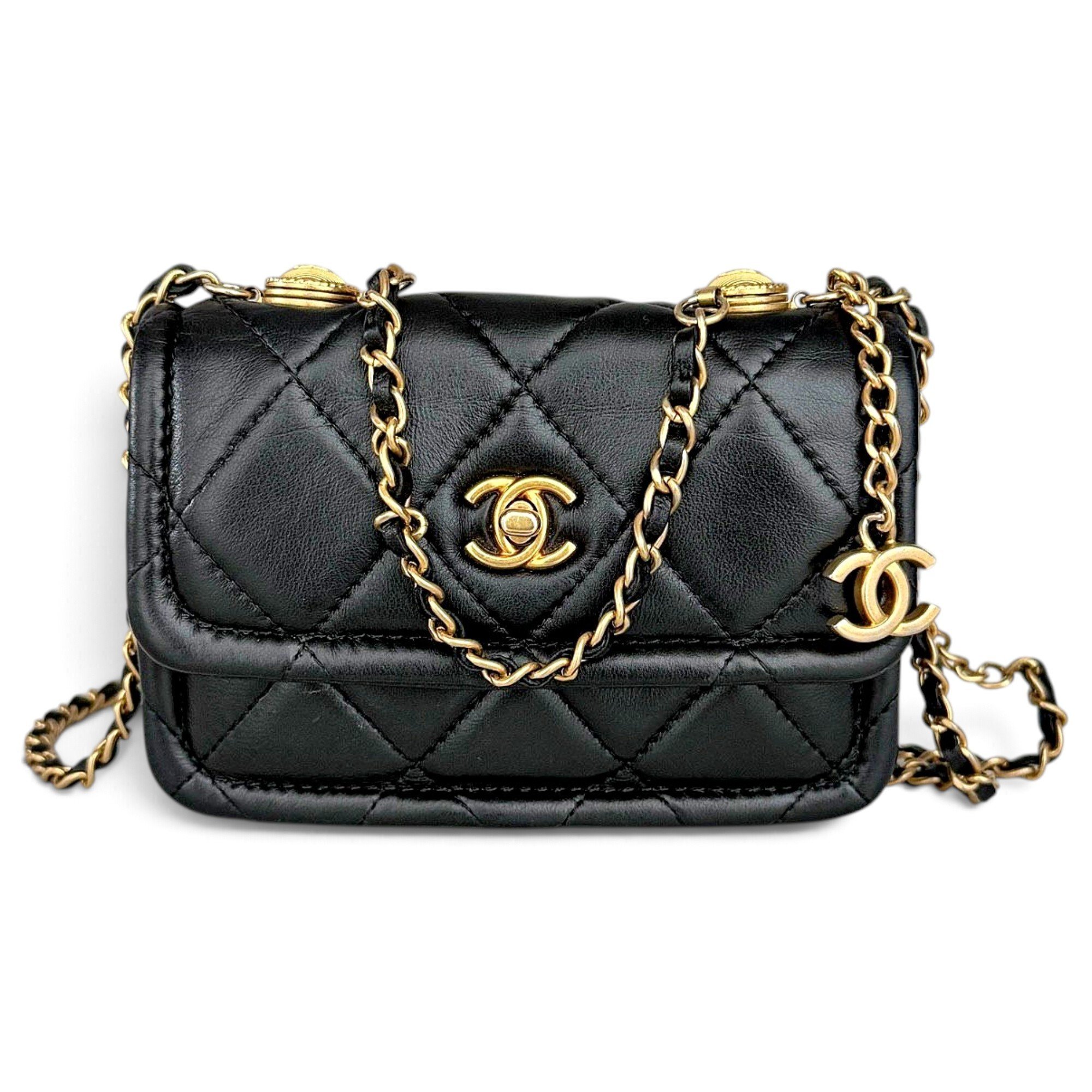 Trendy CC Flap leather handbag