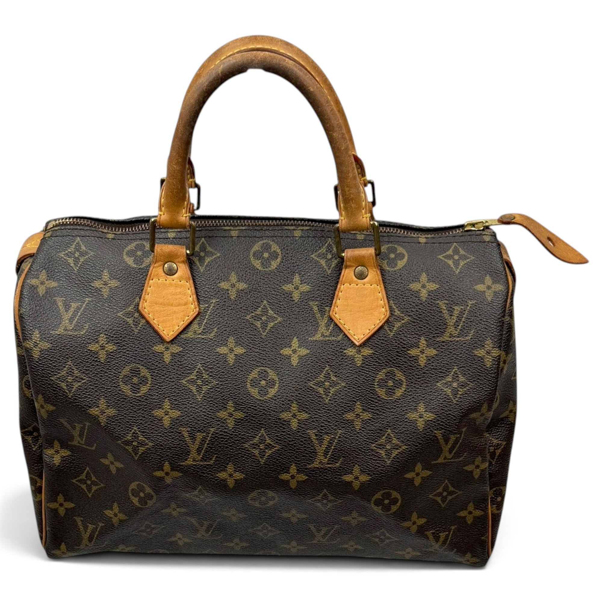 Speedy leather handbag