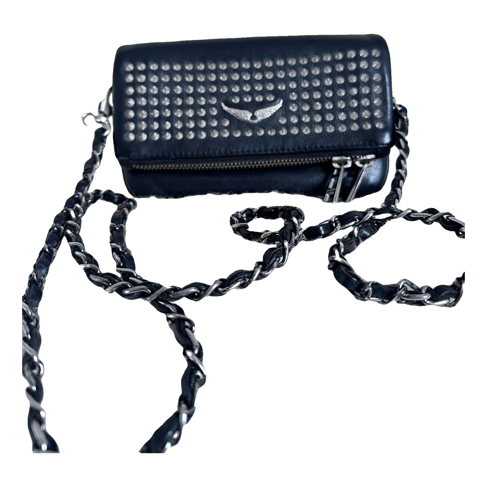 Rock leather crossbody bag