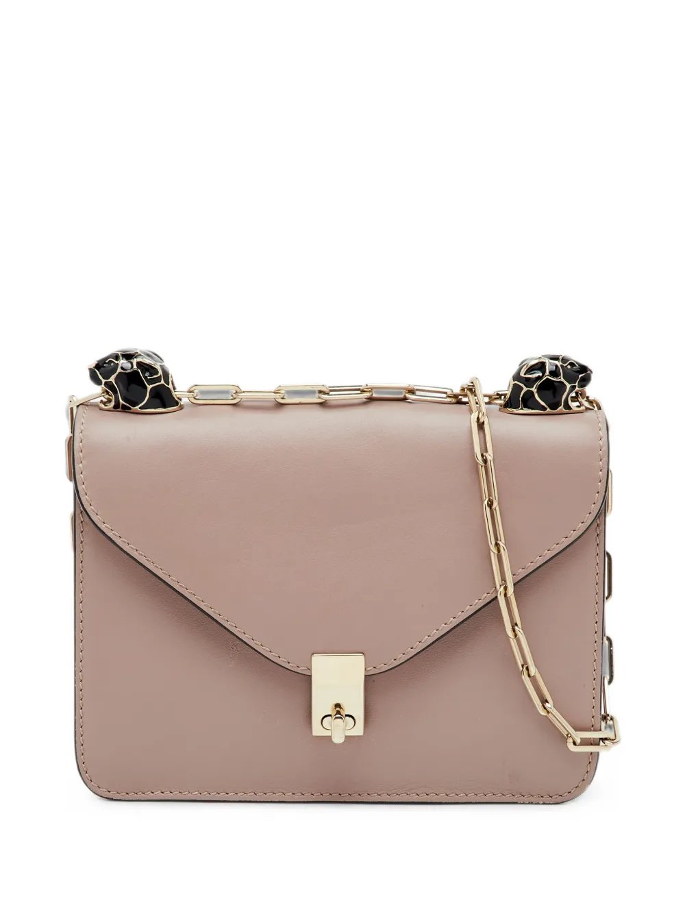 Panther leather shoulder bag