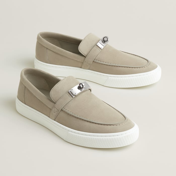 Beige Esquisse Game Slip-on Sneaker