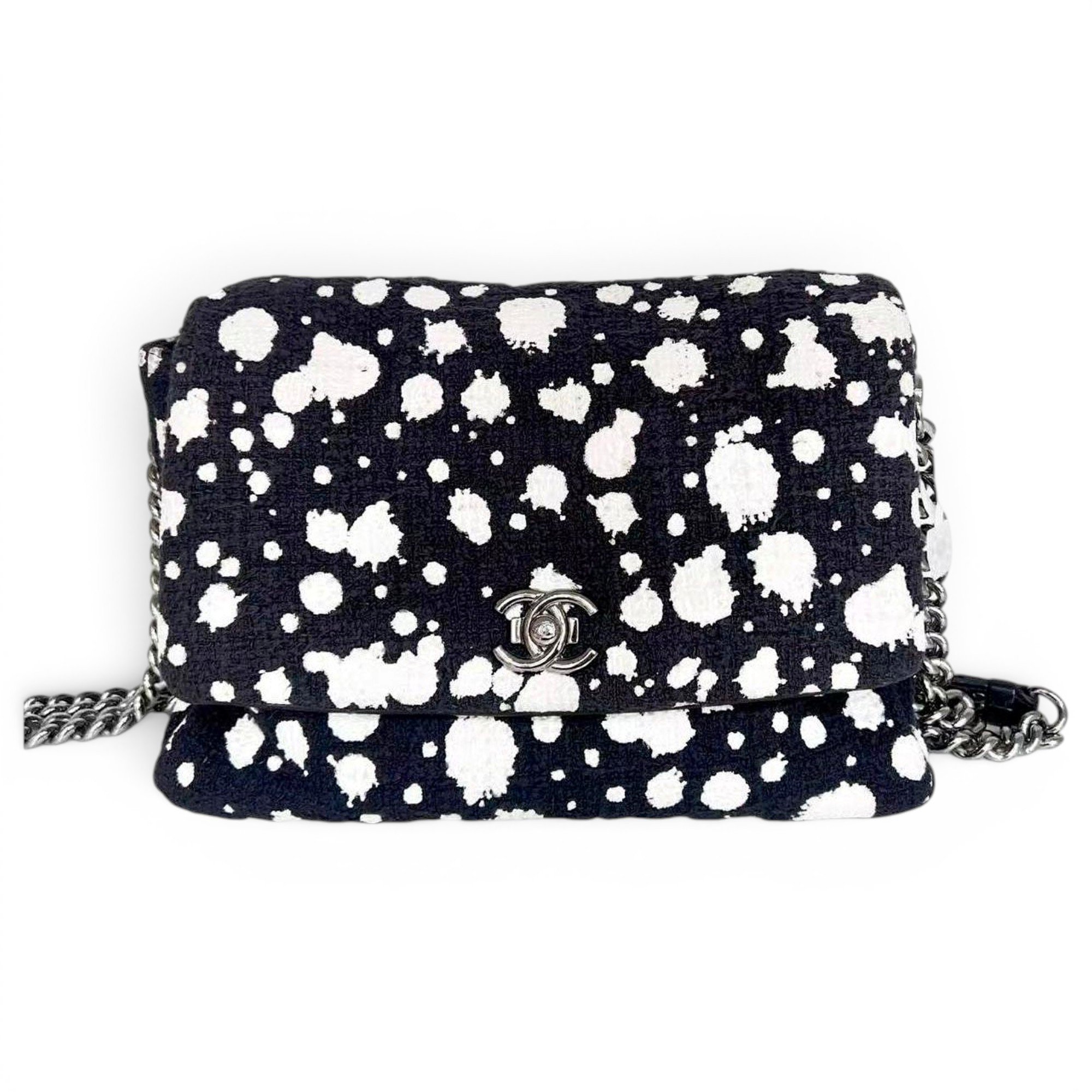Graffiti leather handbag