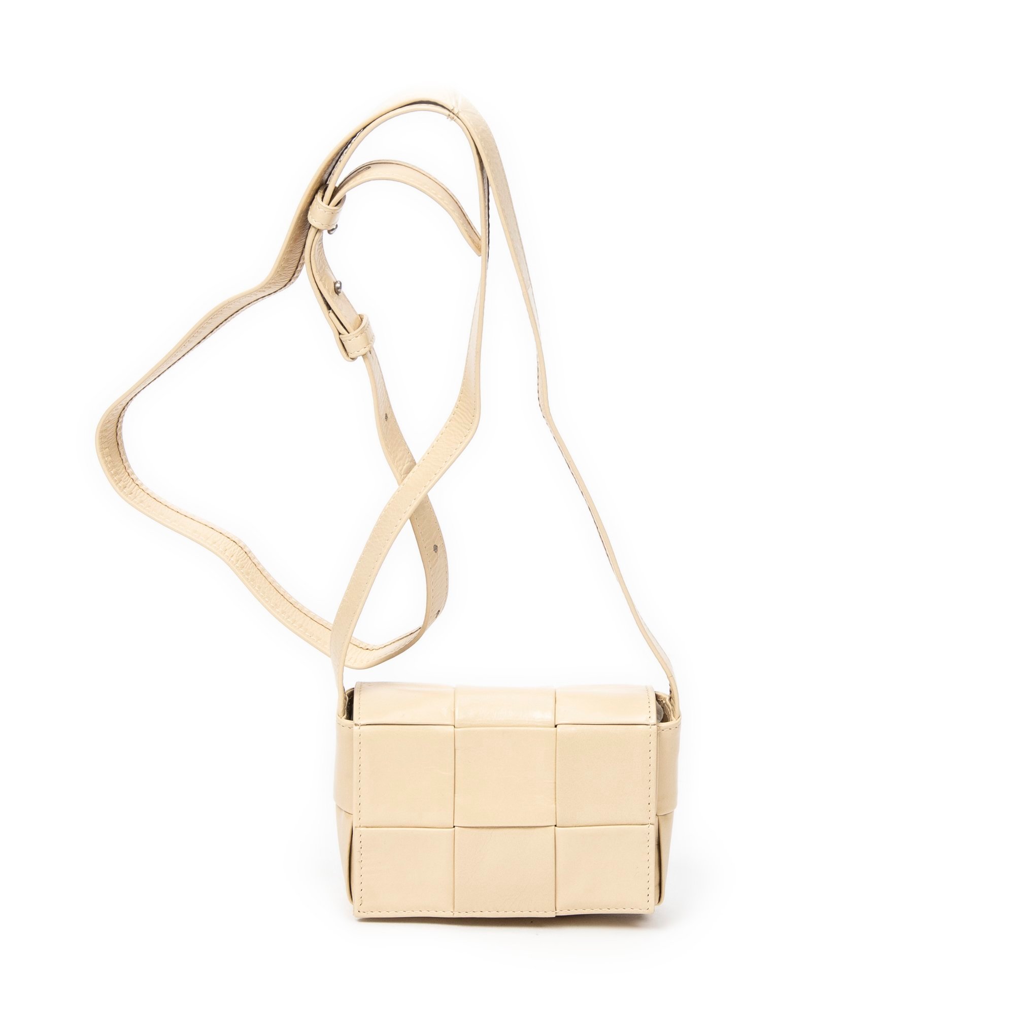 Cassette leather handbag