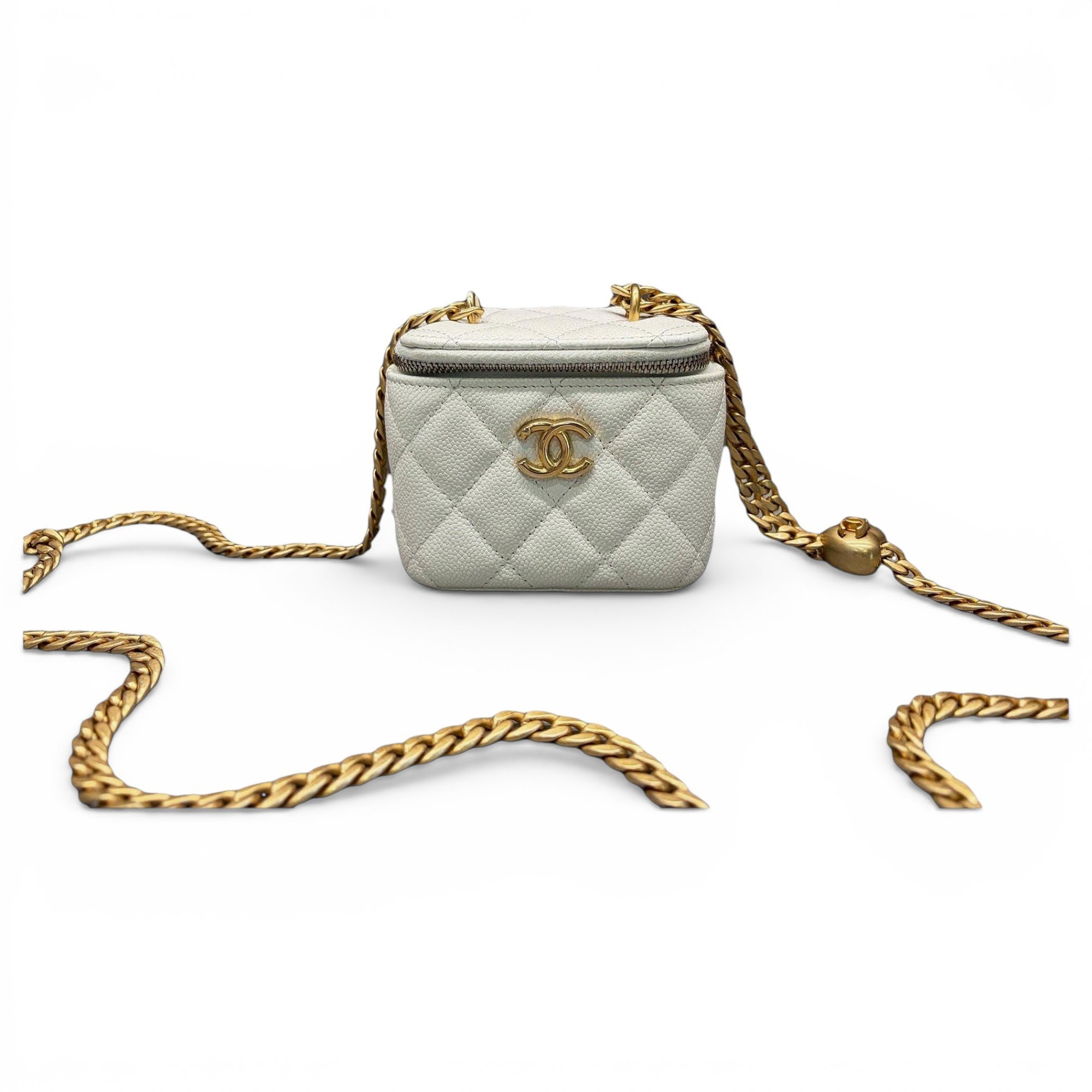 Trendy CC Vanity leather handbag