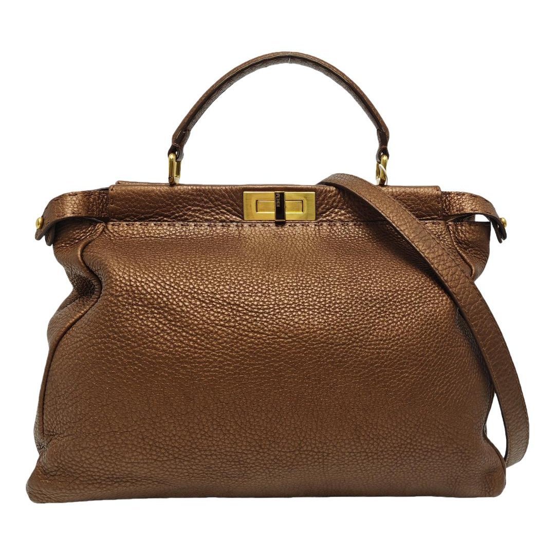 Peekaboo leather handbag