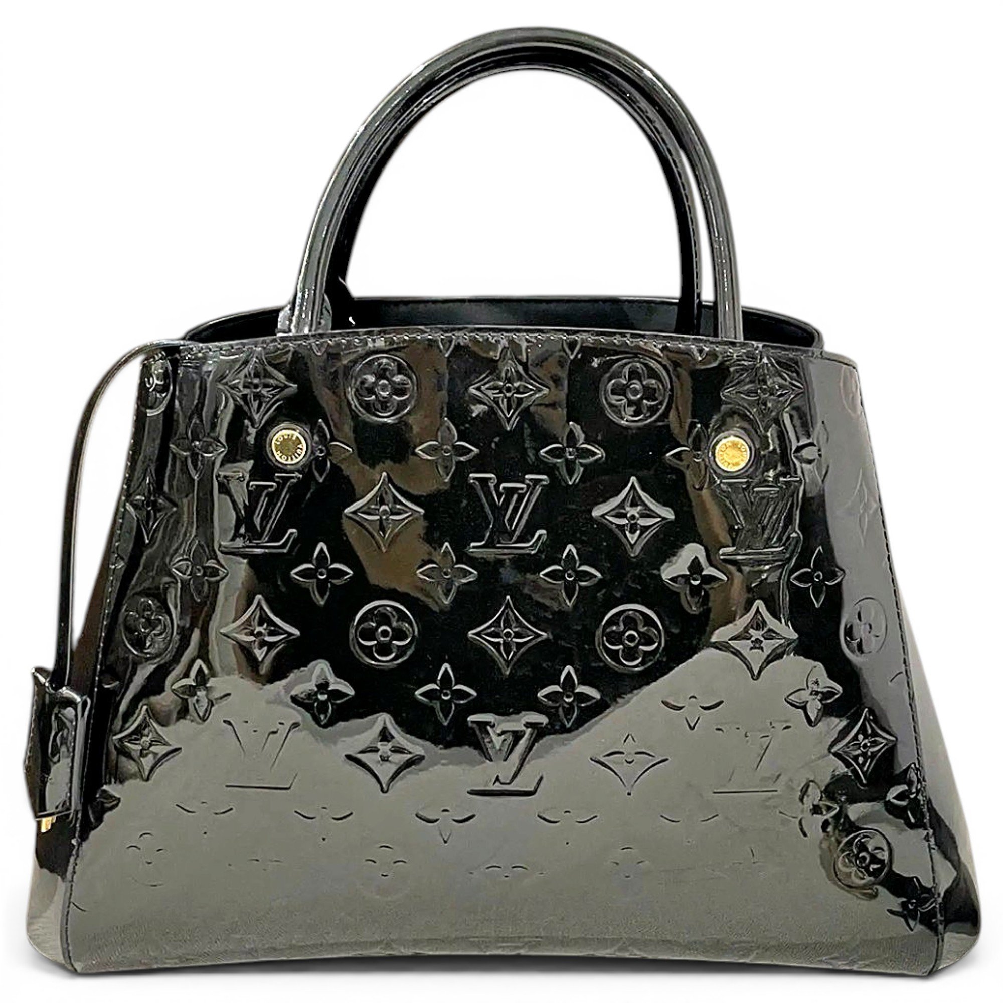 Montaigne patent leather handbag