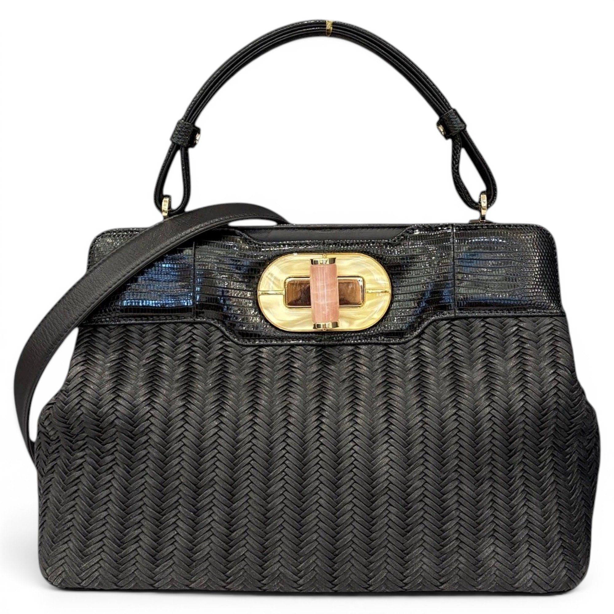 Leather handbag