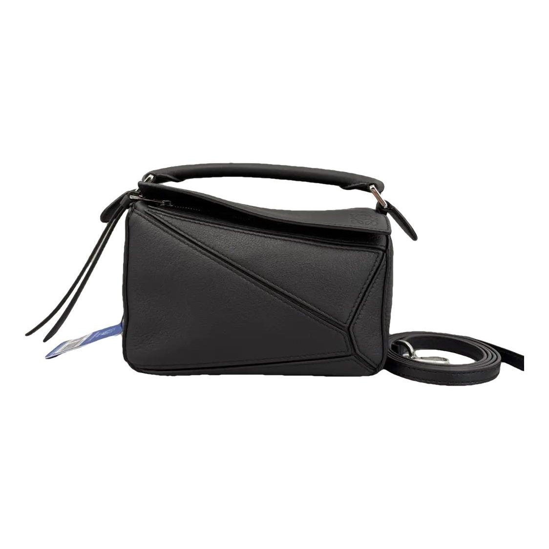 Puzzle leather crossbody bag