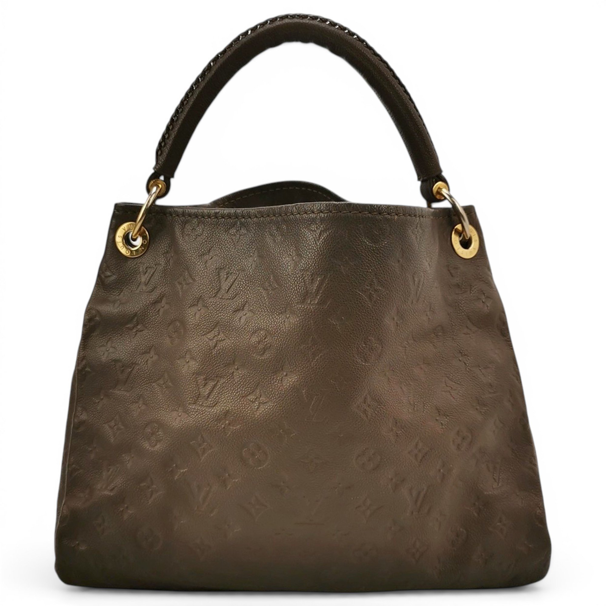 Artsy leather handbag