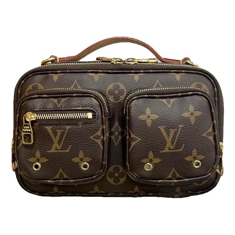 Croisé Utility leather handbag