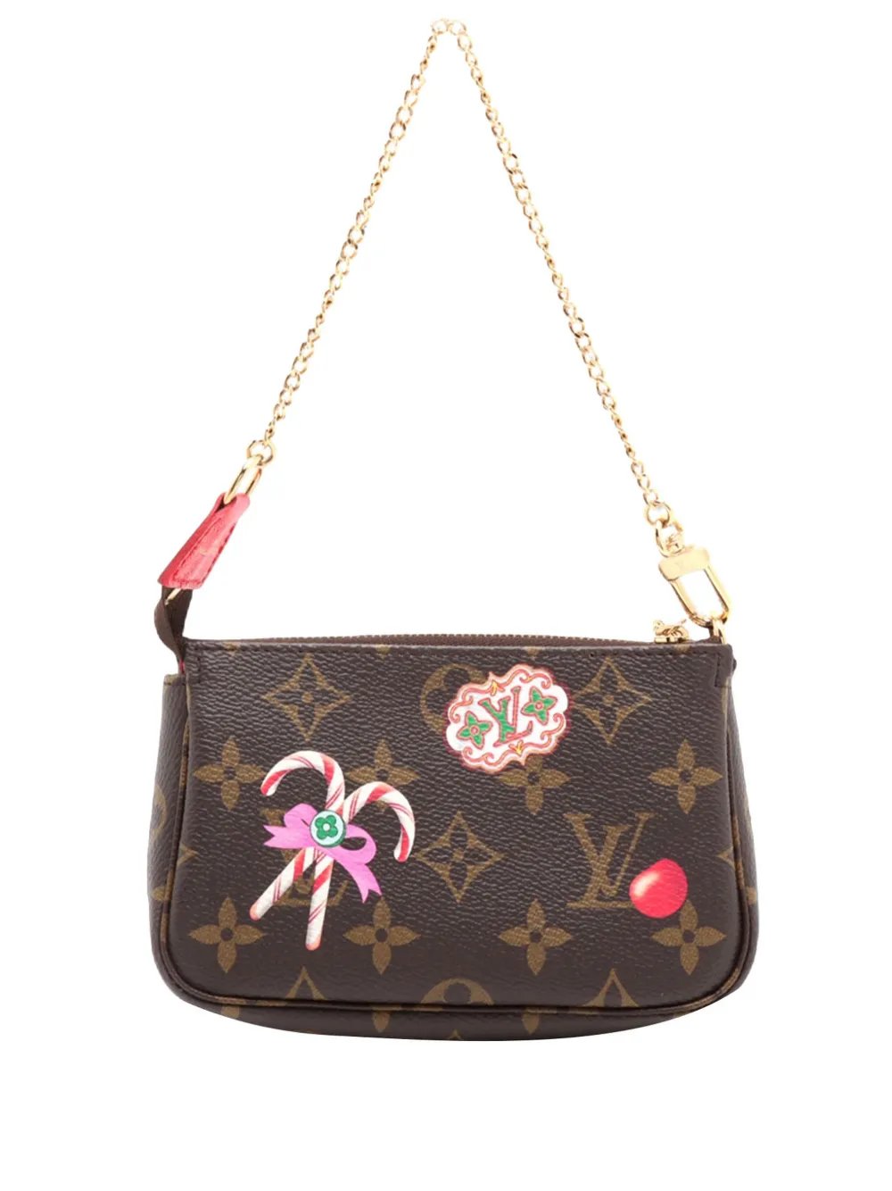 2000-2026 Louis Vuitton Monogram Mini Pochette Accessoires M12205 Brown shoulder bag