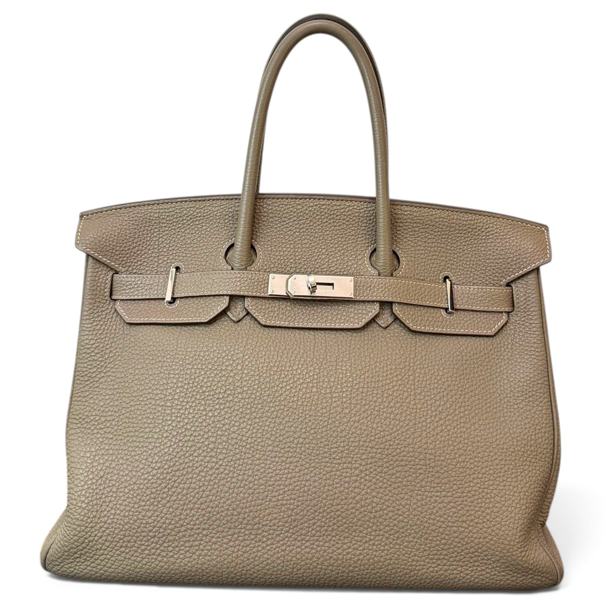 Birkin 35 leather handbag