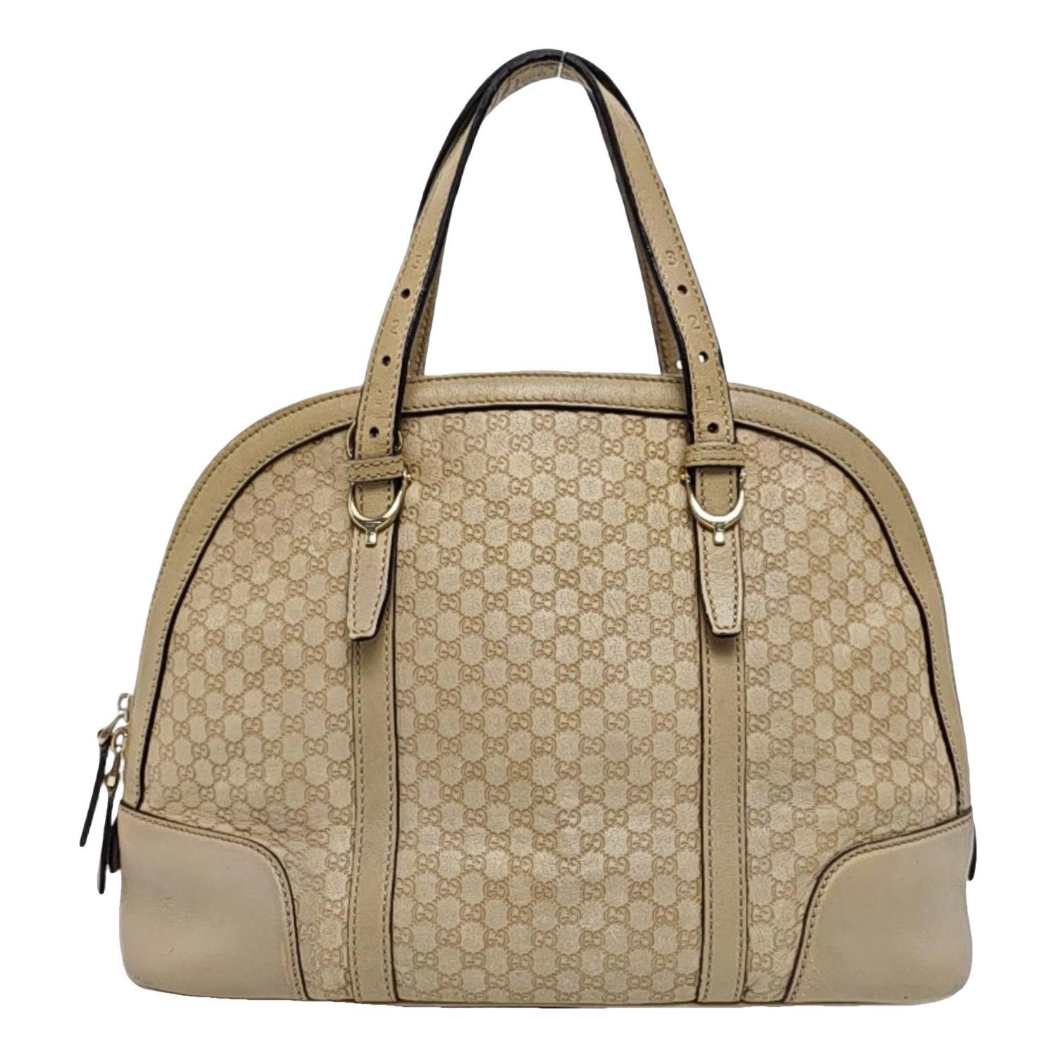 Dôme leather handbag