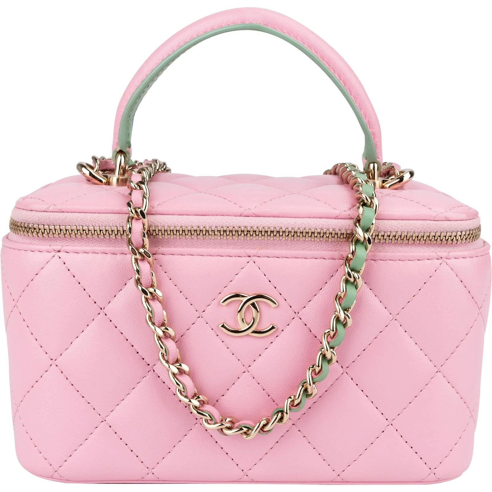 Vanity leather handbag