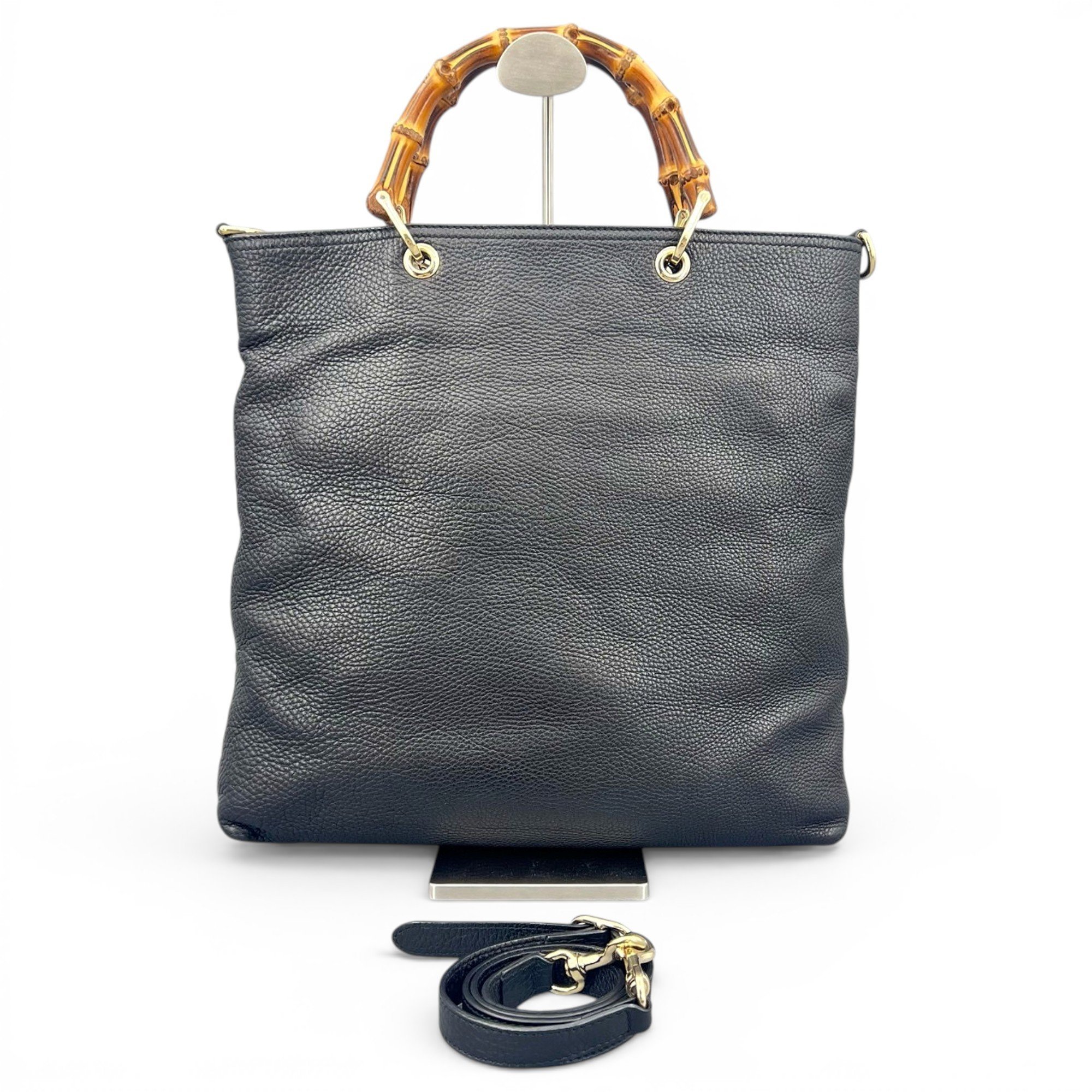 Bamboo Shopper leather tote
