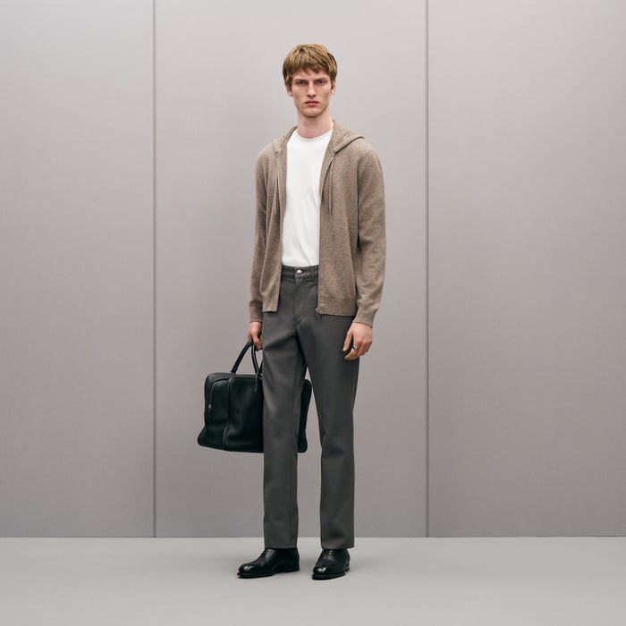 Vigoureux "Maillon Chaine d'Ancre" Zipped Cashmere Jacket