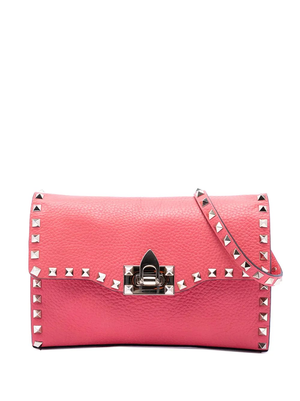 2000-2017 Small Leather Rockstud Flap crossbody bag