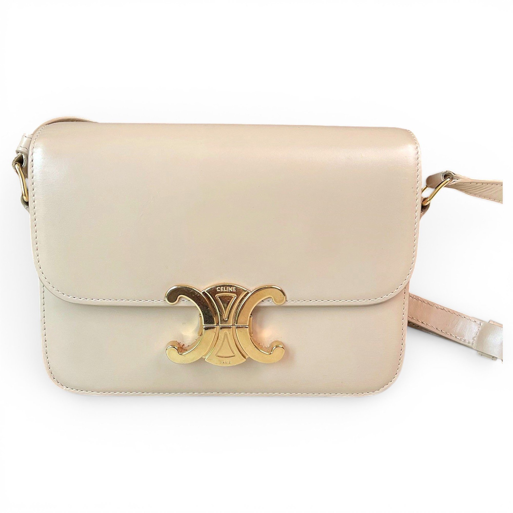 Triomphe leather handbag
