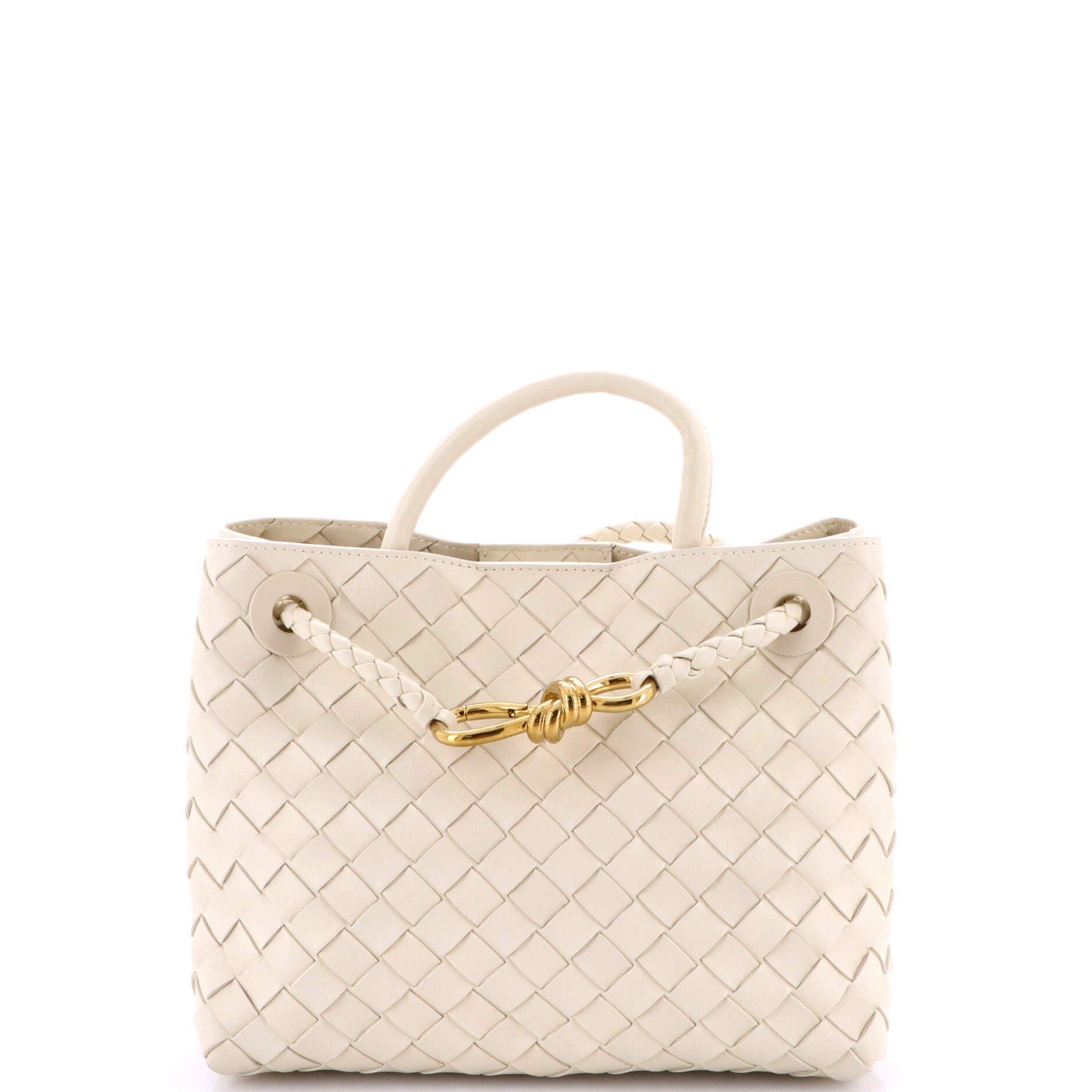 Bottega Veneta Andiamo Top Handle Bag Intrecciato Nappa Small