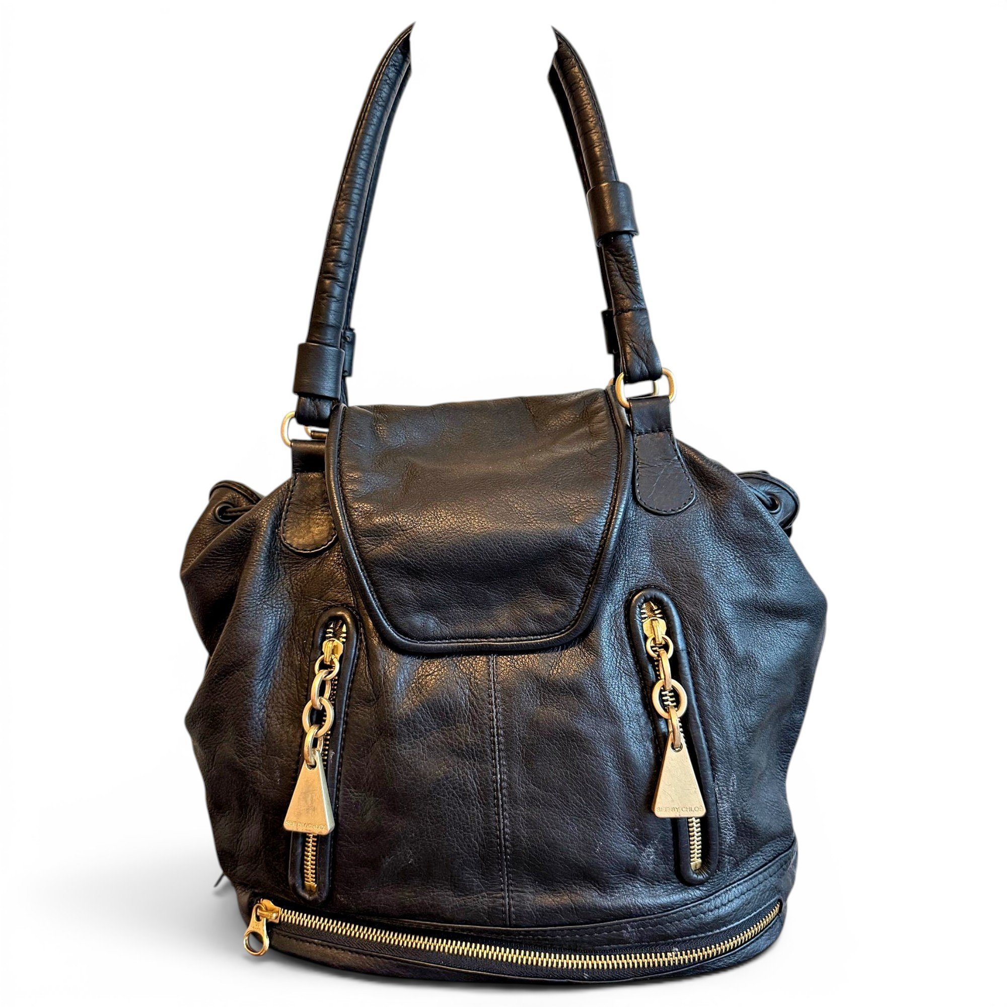 Leather handbag