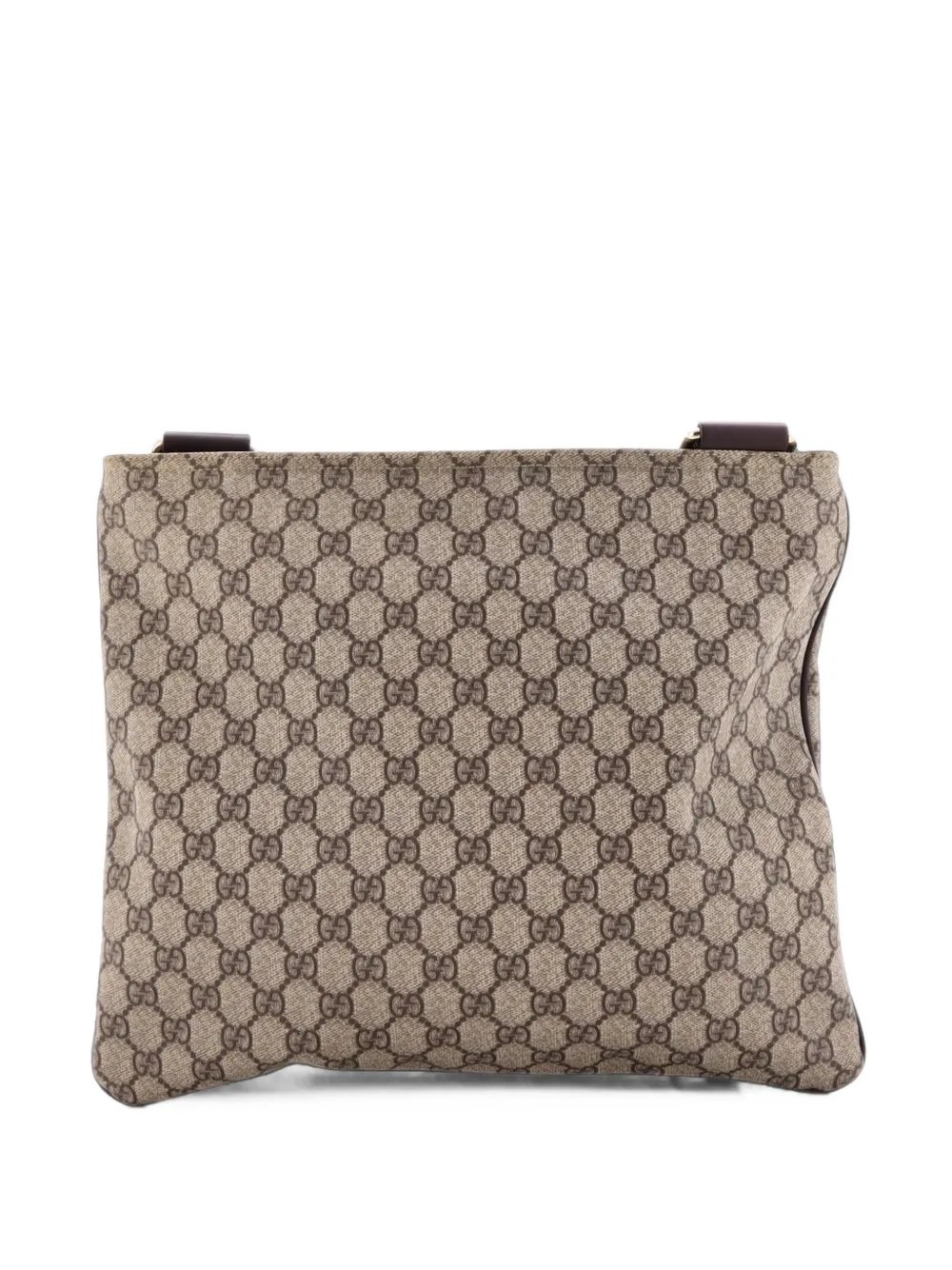 Zip Top Messenger Bag GG Coated Canvas Large crossbody bag