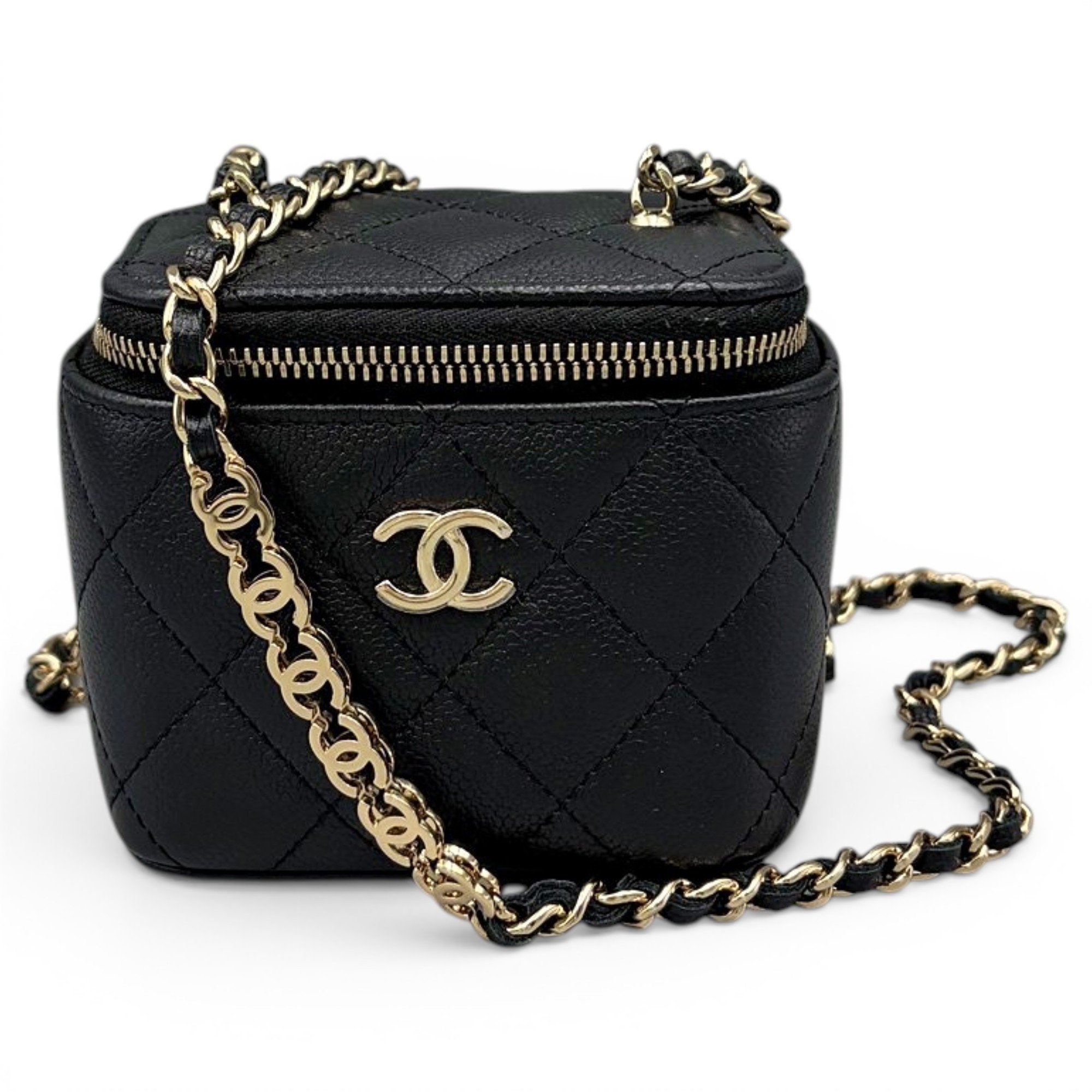 Trendy CC Vanity leather handbag
