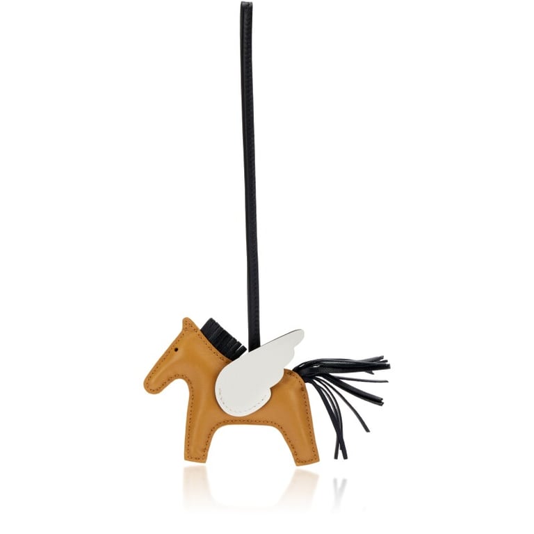 Hermes Sesame, Black and Nata Milo Lambskin and Swift GriGri Rodeo Pegase Charm PM, 2022