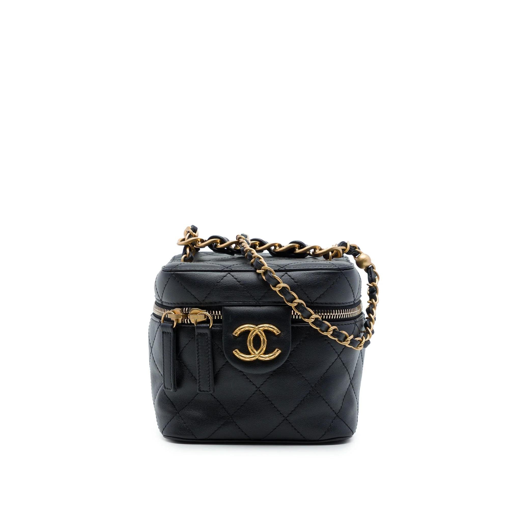 Vanity pony-style calfskin handbag