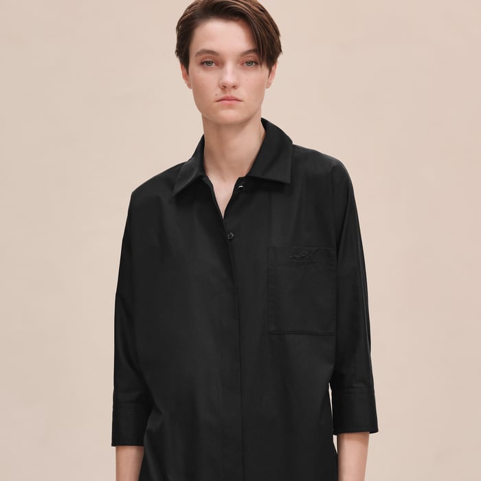 Noir Shirt Dress
