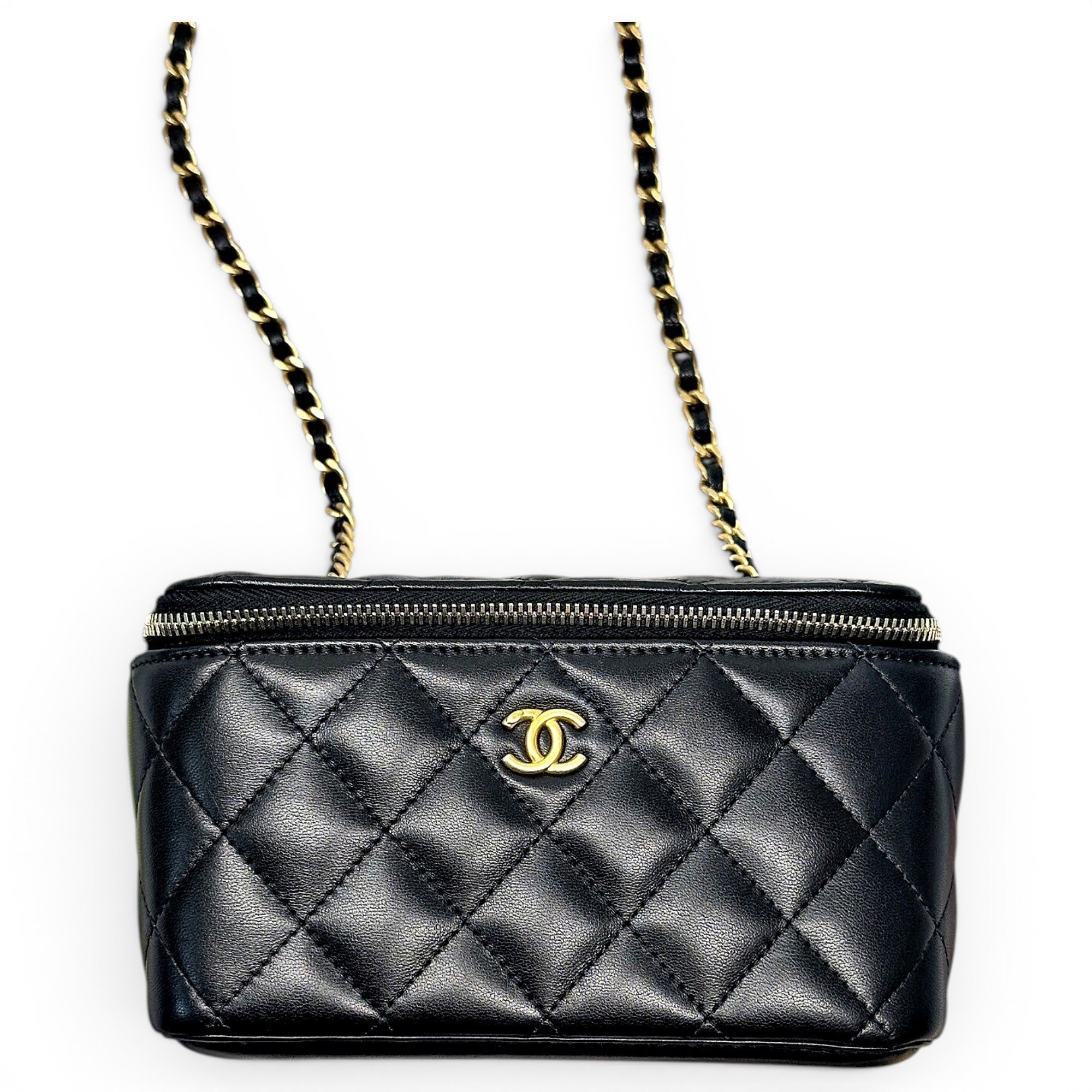 Trendy CC Vanity leather handbag