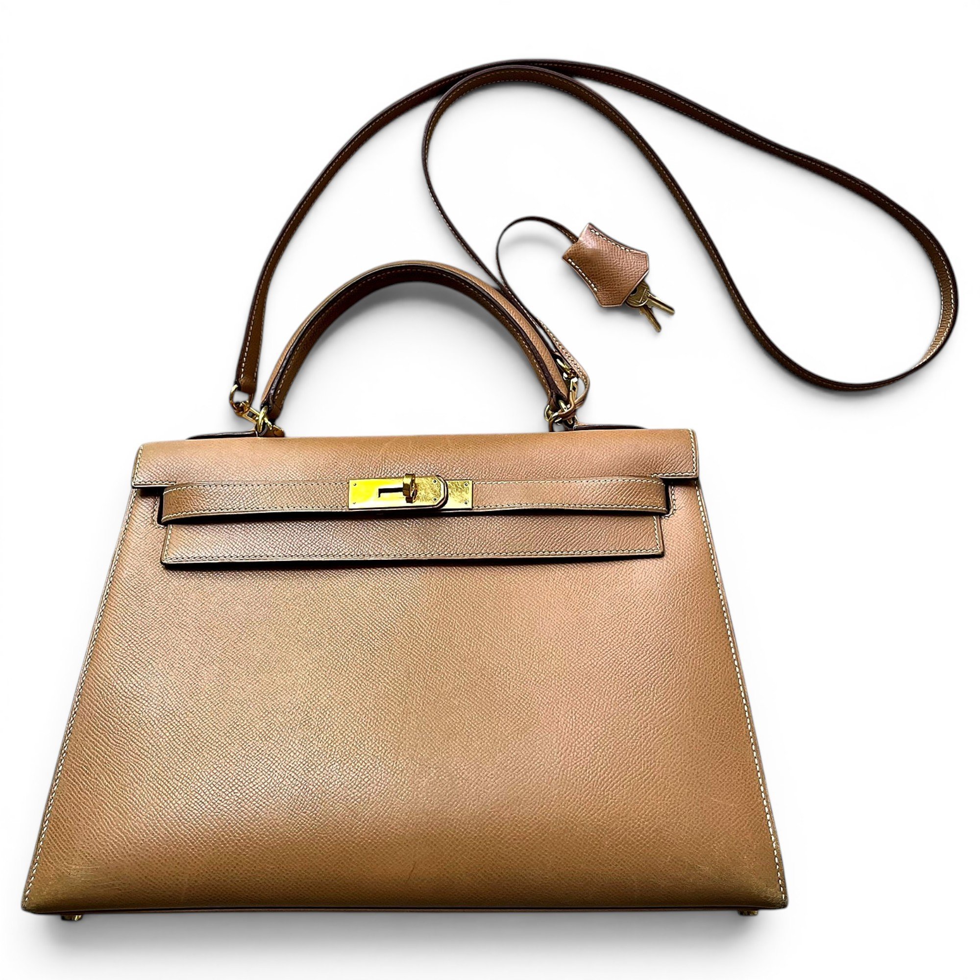 Hermes Kelly 32 Handbag Gold