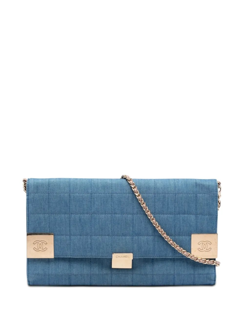 2002-2003 CC Chocolate Bar Denim Flap shoulder bag