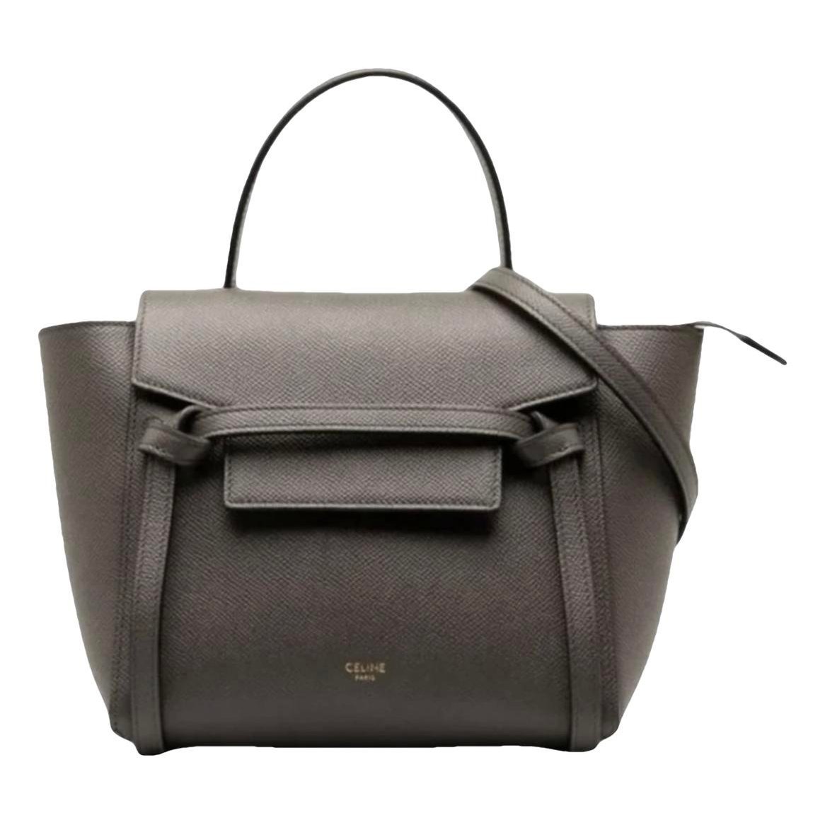 Belt leather handbag