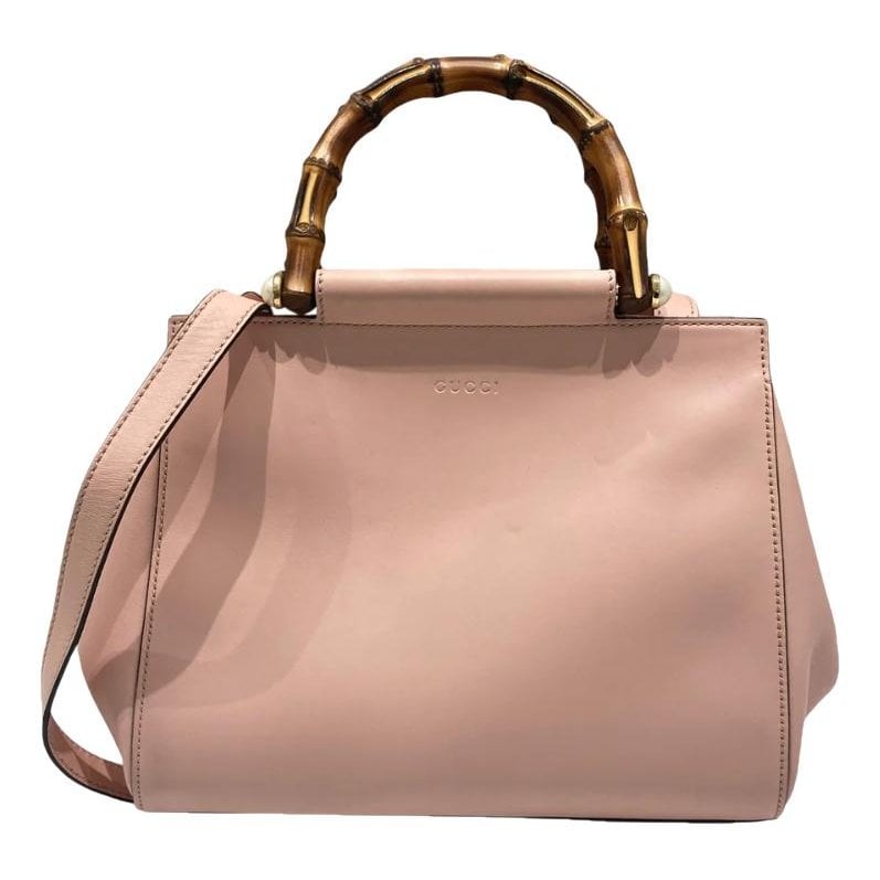Bamboo leather handbag