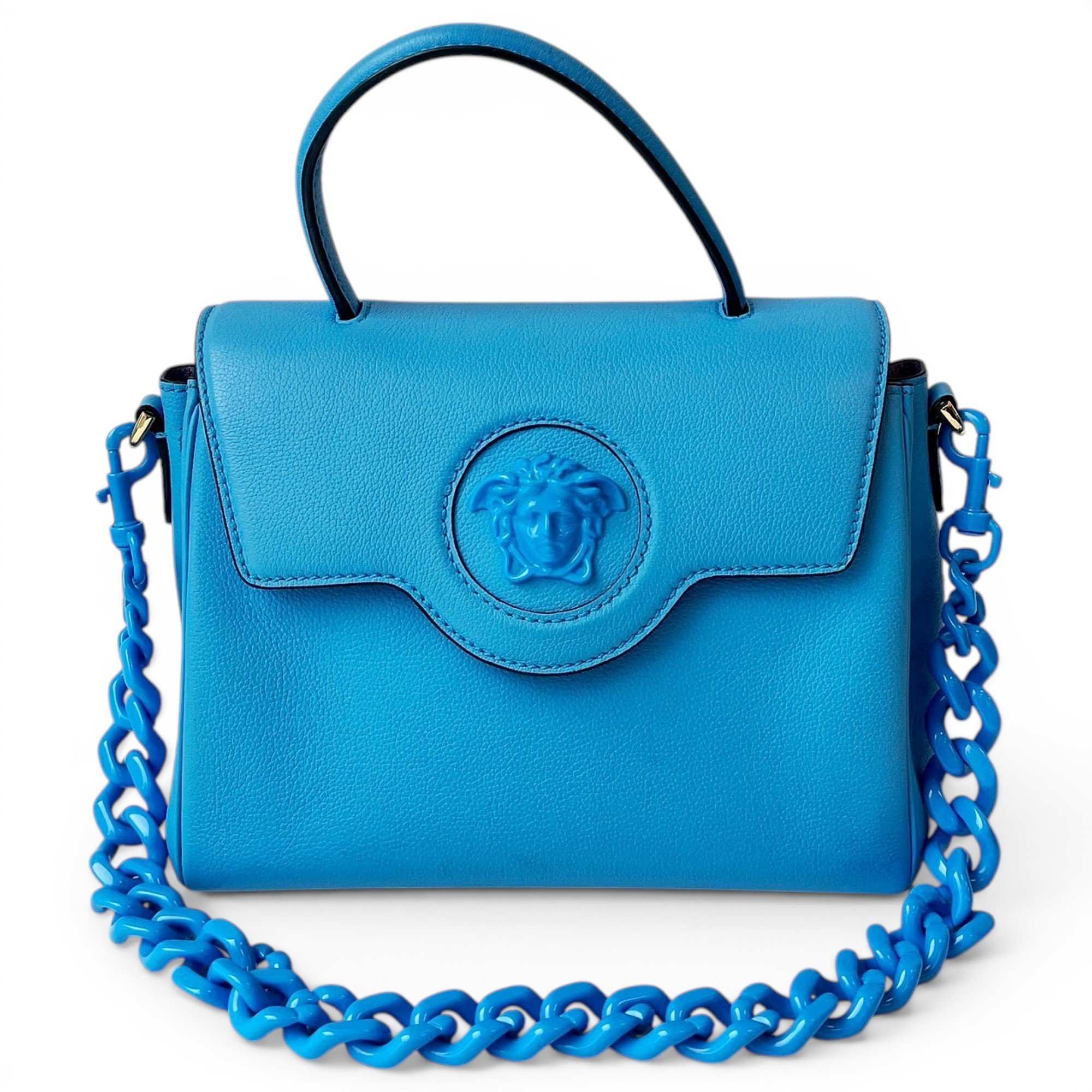 La Medusa leather handbag