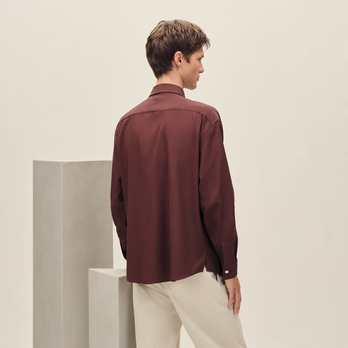 Bourgogne Boxy Fit Overshirt