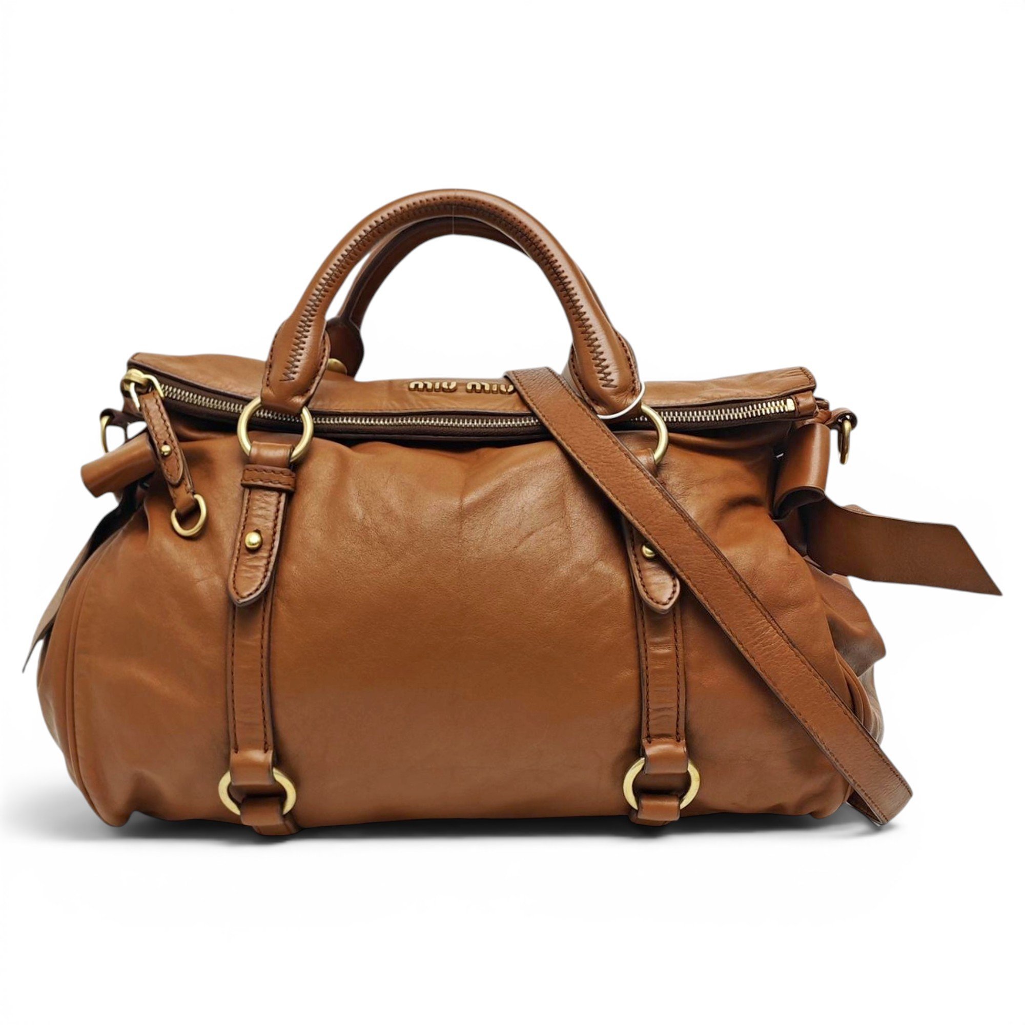 Bow bag leather crossbody bag