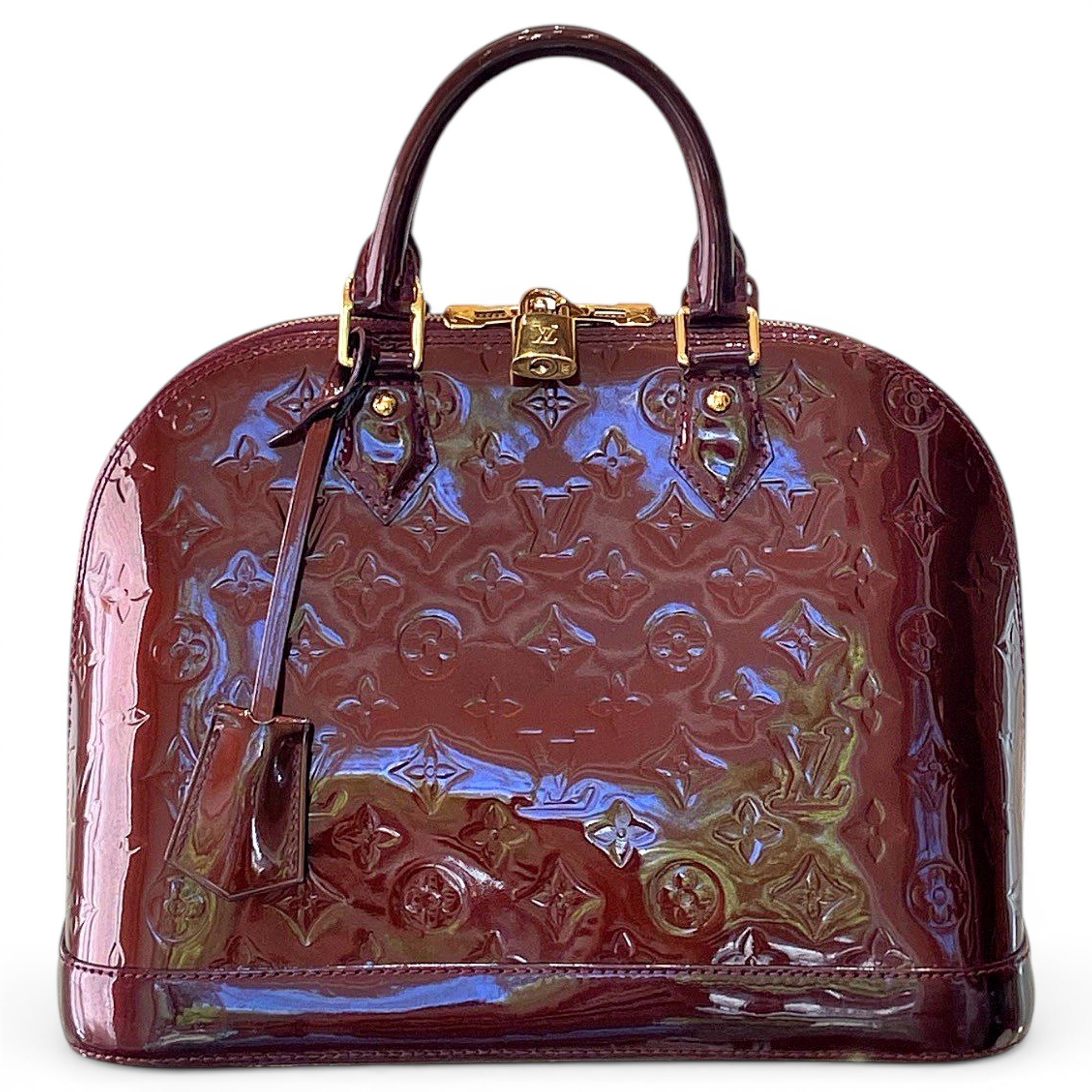 Alma patent leather handbag