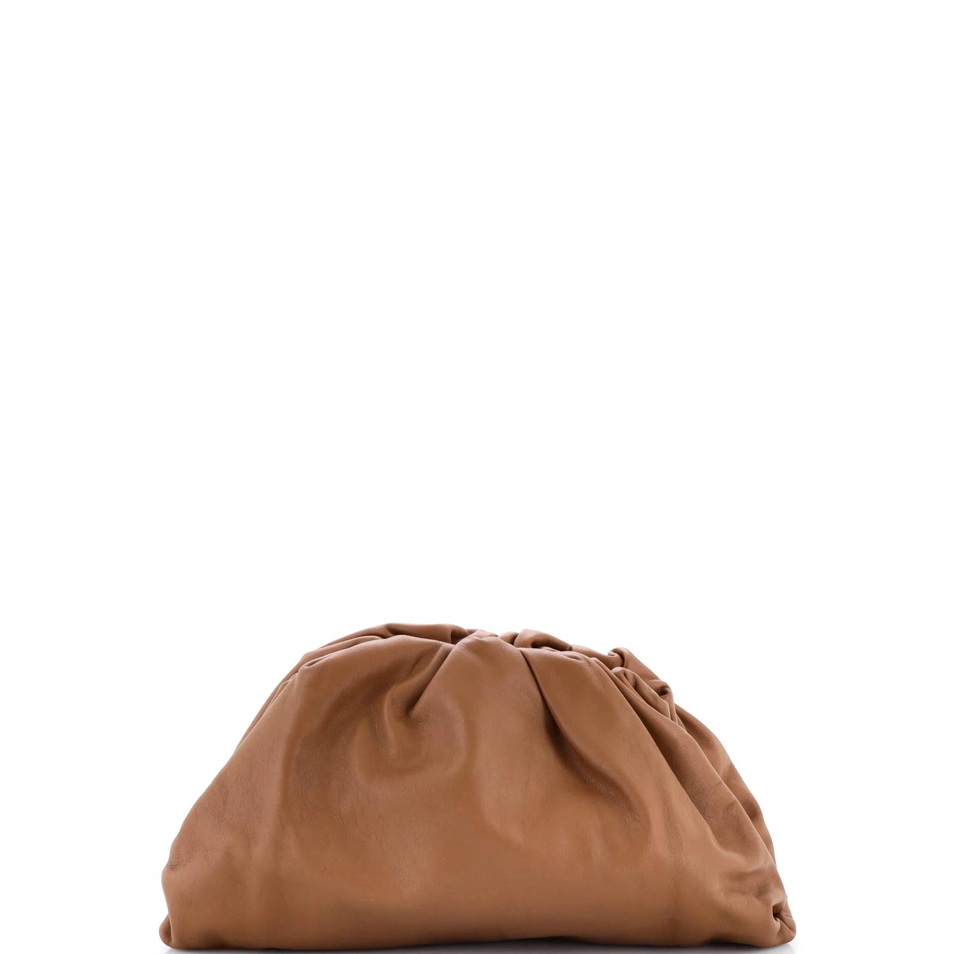 Leather clutch bag