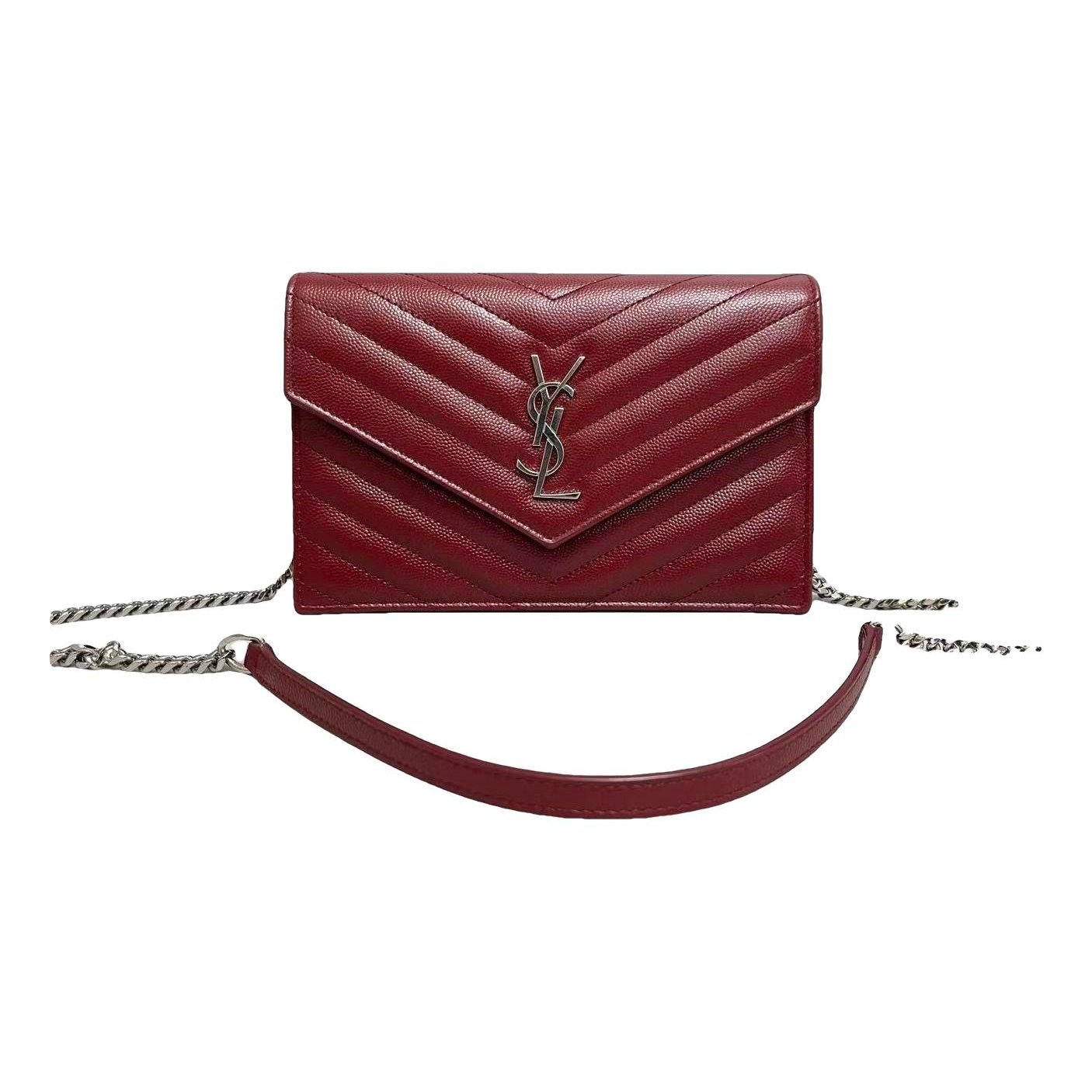 Portefeuille enveloppe leather handbag