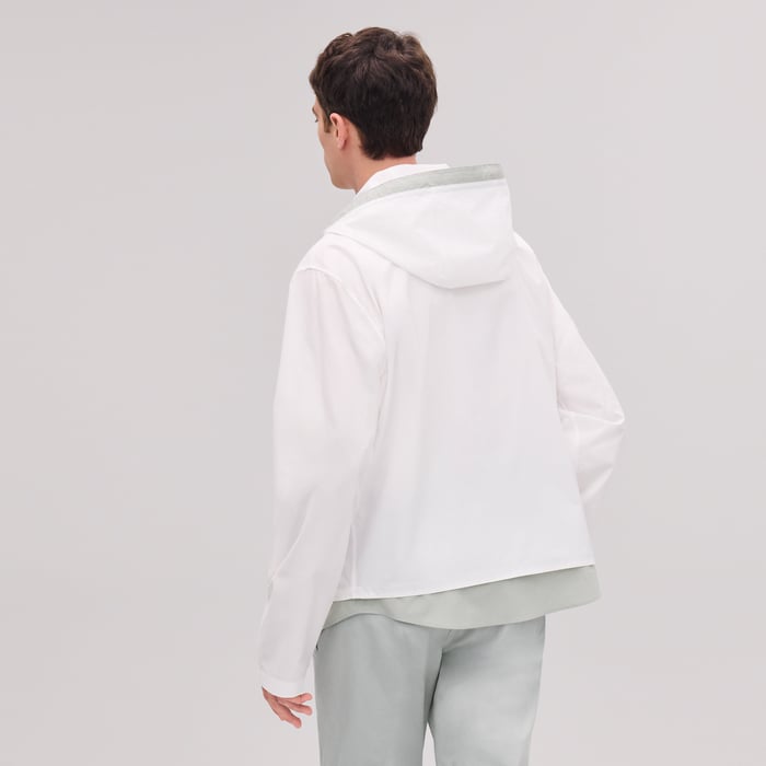 Blanc "Twin Bicolore" Hooded Jacket