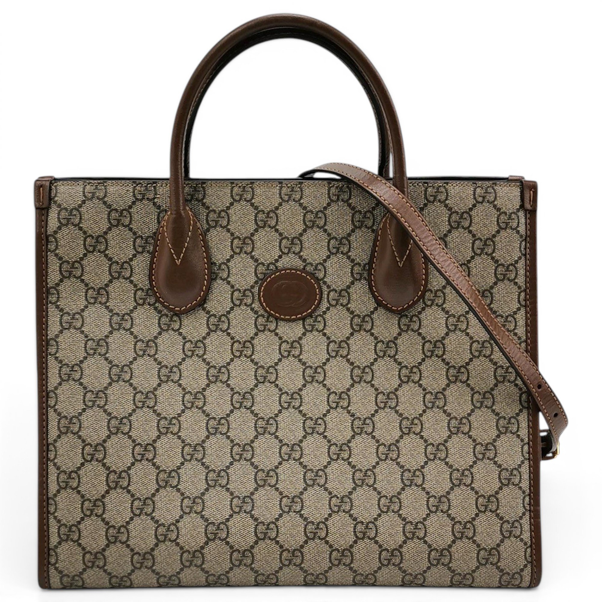 Leather tote