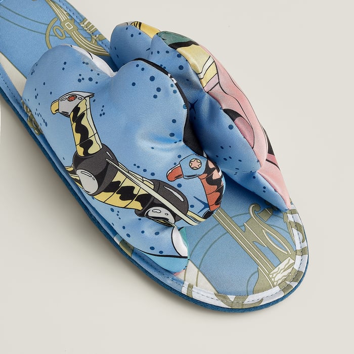 Random Silk Slippers