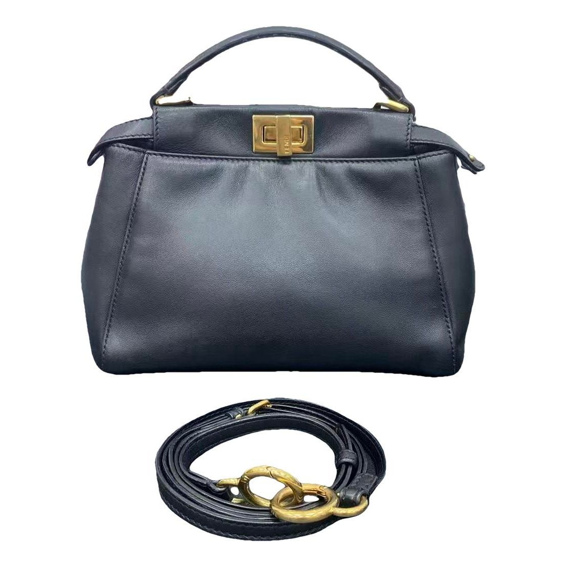 Peekaboo leather handbag