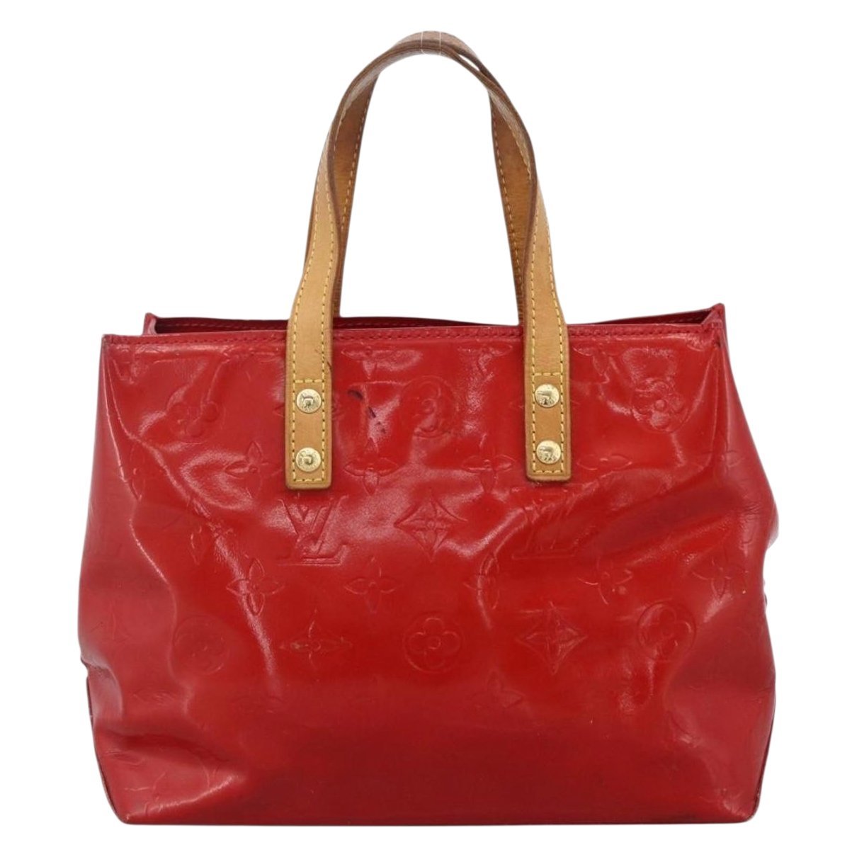 Reade patent leather handbag