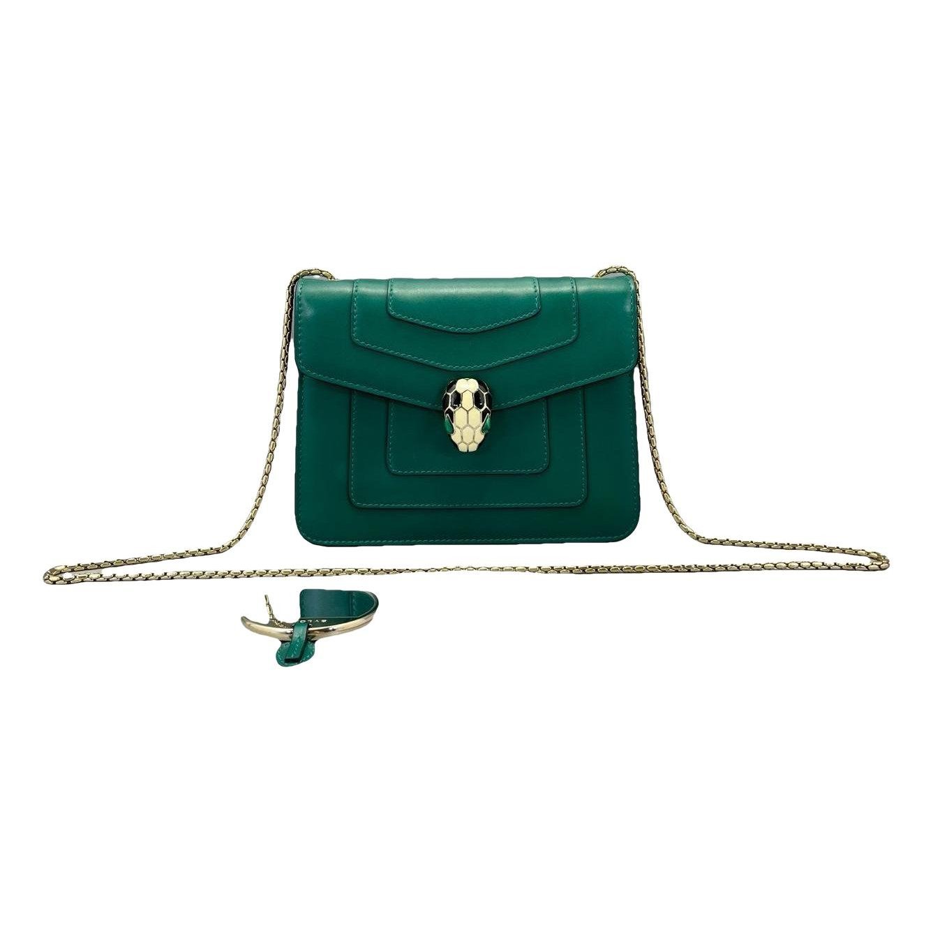 Serpenti leather handbag